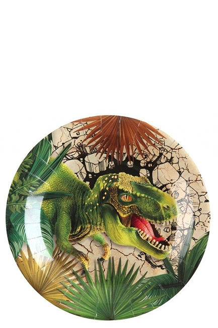 ΠΙΑΤΑ ΧΑΡΤΙΝΑ Ø22,5cm.ΣΕΤ 10ΤΕΜ.DINOSAUR