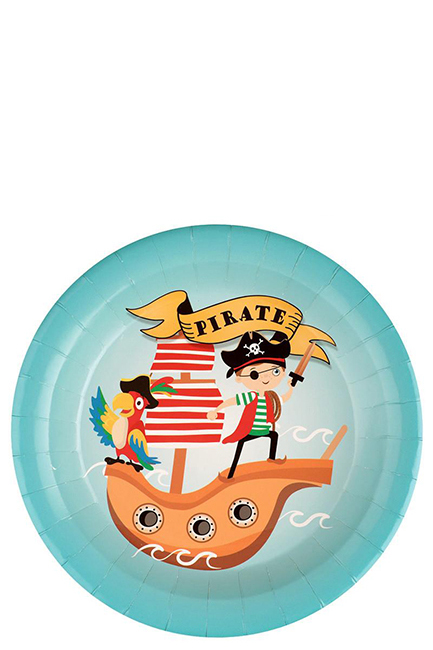 ΠΙΑΤΑ ΧΑΡΤΙΝΑ Ø22,5cm.ΣΕΤ 10ΤΕΜ.PIRATE