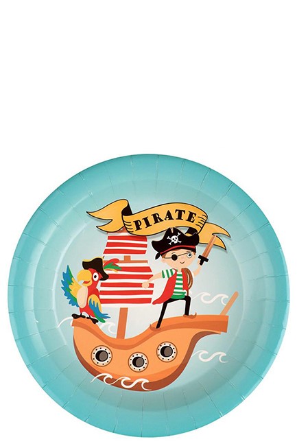 ΠΙΑΤΑ ΧΑΡΤΙΝΑ Ø22,5cm.ΣΕΤ 10ΤΕΜ.PIRATE