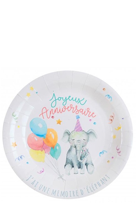 ΠΙΑΤΑ ΧΑΡΤΙΝΑ Ø22,5cm.ΣΕΤ 10ΤΕΜ.ZOO PARTY