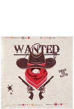 ΧΑΡΤΟΠΕΤΣΕΤΕΣ 33*33ΕΚ.ΣΕΤ 20ΤΕΜ.COWBOY