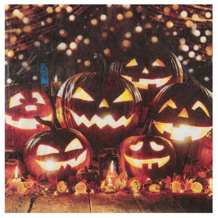 ΧΑΡΤΟΠΕΤΣΕΤΕΣ 33*33ΕΚ.ΣΕΤ 20ΤΕΜ.HALLOWEEN NEO