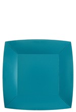 ΠΙΑΤΑ ΧΑΡΤΙΝΑ 23*22cm.ΣΕΤ 10ΤΕΜ.AQUA BLUE