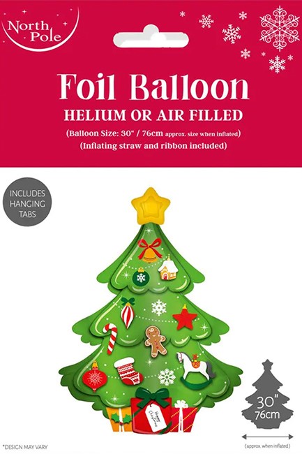 ΜΠΑΛΟΝΙ XMAS 56*74εκ.FOIL ΕΛΑΤΟ