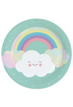 ΠΙΑΤΑ Ø23cm.ΣΕΤ 8ΤΕΜ.RAINBOW & CLOUD