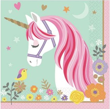 ΧΑΡΤΟΠΕΤΣΕΤΕΣ 33cm.ΣΕΤ 20ΤΕΜ.MAGICAL UNICORN