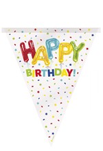 ΓΙΡΛΑΝΤΑ ΣΗΜΑΙΑΚΙΑ 3,65m.RAINBOW HAPPY BIRTHDAY