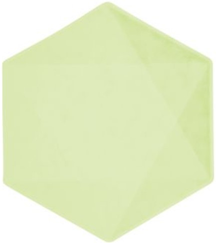 ΠΙΑΤΑ ΕΞΑΓΩΝΑ 20,8*18,1cm.ΣΕΤ 6ΤΕΜ.ΠΡΑΣΙΝΑ