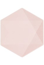 ΠΙΑΤΑ ΕΞΑΓΩΝΑ 20,8*18,1cm.ΣΕΤ 6ΤΕΜ.ΡΟΖ