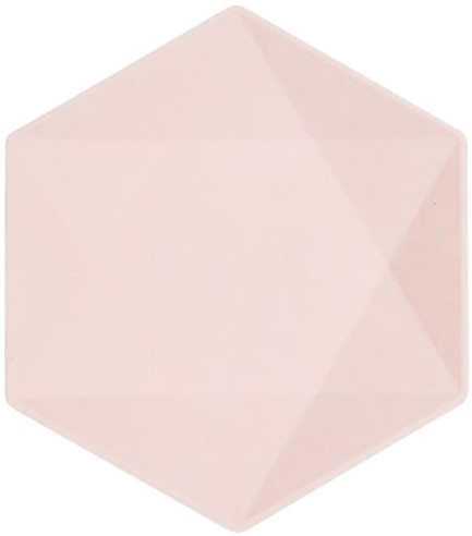 ΠΙΑΤΑ ΕΞΑΓΩΝΑ 20,8*18,1cm.ΣΕΤ 6ΤΕΜ.ΡΟΖ