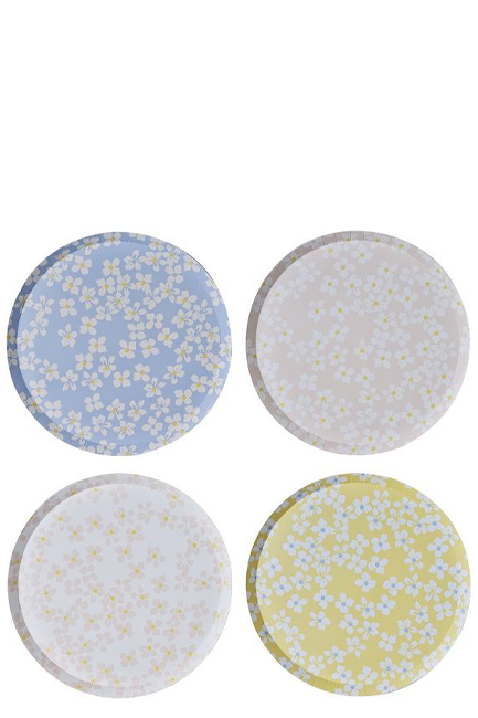 ΠΙΑΤΑ Ø25cm.ΣΕΤ 8ΤΕΜ.FLORAL PASTEL