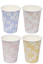 ΠΟΤΗΡΙΑ 266ml.ΣΕΤ 8ΤΕΜ.FLORAL PASTEL