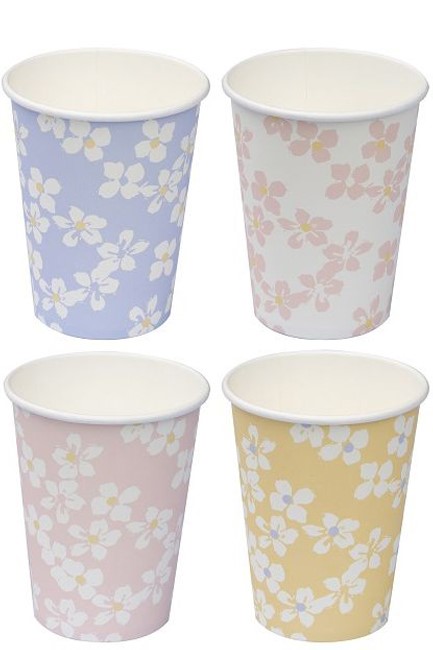 ΠΟΤΗΡΙΑ 266ml.ΣΕΤ 8ΤΕΜ.FLORAL PASTEL