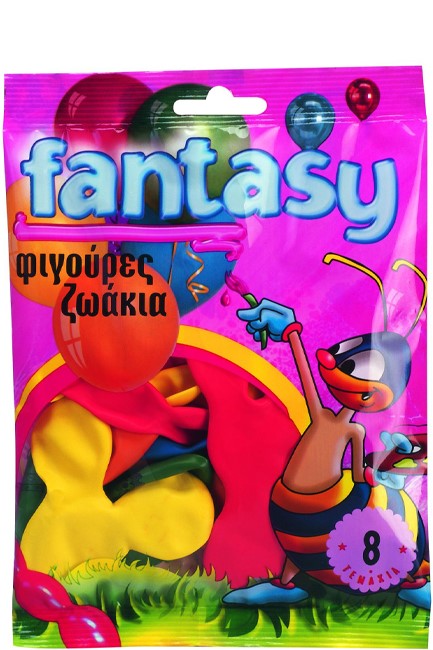 ΜΠΑΛΟΝΙΑ ΖΩΑΚΙΑ FANTASY LIONBALLOONS ΣΕΤ 8ΤΕΜ.