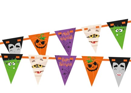 ΓΙΡΛΑΝΤΑ ΔΙΑΚΟΣΜΗΤΙΚΗ 2,2m.HALLOWEEN ΣΗΜΑΙΑΚΙΑ