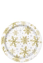 ΠΙΑΤΑ XMAS Ø22,8cm.ΣΕΤ 8ΤΕΜ.SHIINING SNOW