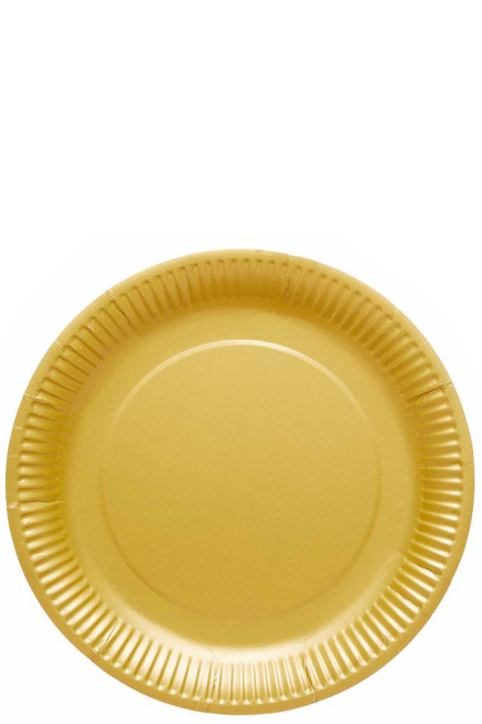 ΠΙΑΤΑ XMAS Ø23cm.ΣΕΤ 8ΤΕΜ.ΧΡΥΣΑ CREME BRULEE