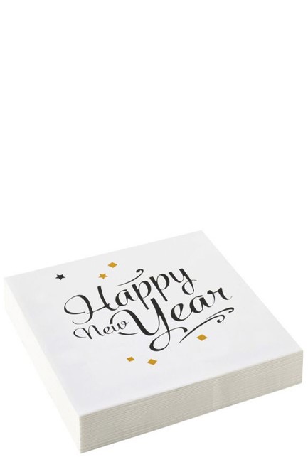 ΧΑΡΤΟΠΕΤΣΕΤΕΣ XMAS 33cm.ΣΕΤ 20ΤΕΜ.HAPPY NEW YEAR